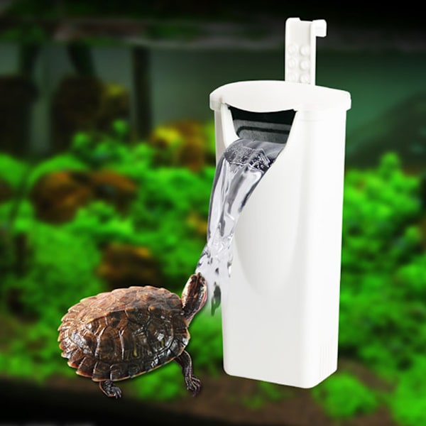 3W Mini Foss Bygget Inn Filterpumpe Fisk Skilpadder Tank Lavt Vannstand Lydløs Renselse EU 100240V (EU Plugg)