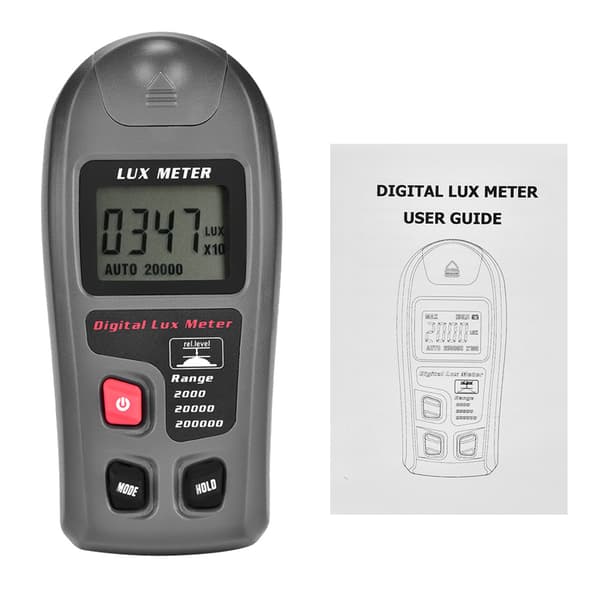 Digital Luxmeter MT-30 LCD Display Lysmåler Miljøtest Illuminometer