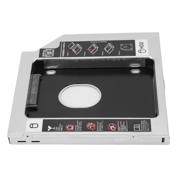 SATA 2. HDD SSD-kabinett for 12,7 mm CD DVD ROM-spor