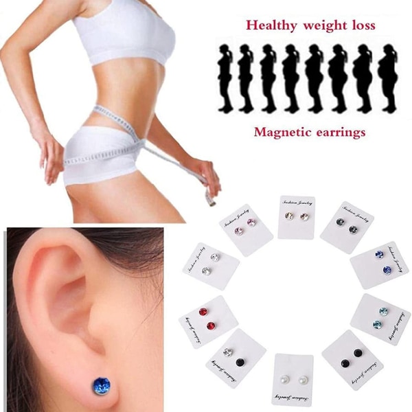 Magnetiske slankende øreringe - Ikke-pierced kropsvægttab smykker