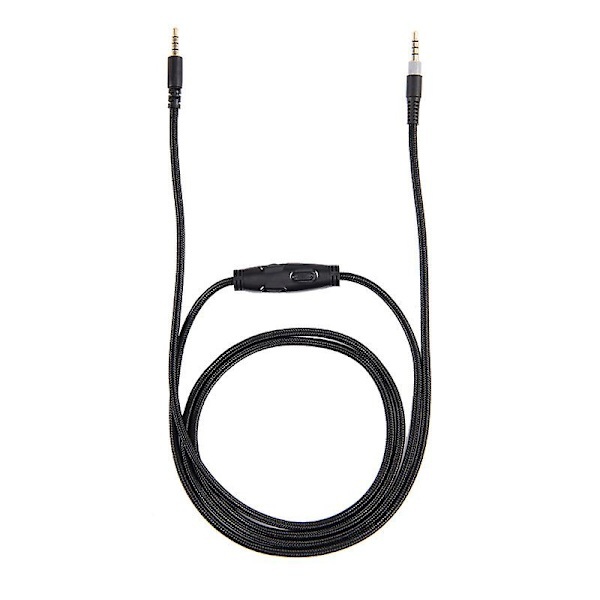 【DT】Erstatningslydkabel til Kingston HyperX Cloud II / HyperX Cloud Alpha Høj Kvalitet 1,5 Meter Black