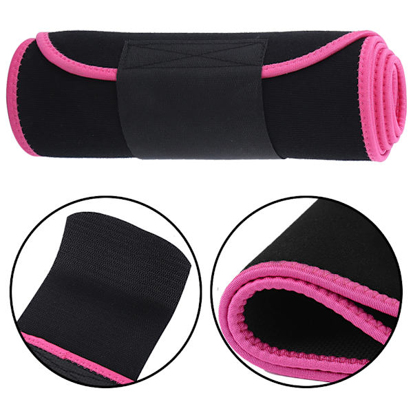 Fitness Slimmande Midjeformare Kroppsstöd Midjetränare Justerbart Midjebälte för Sport L: 25x130cm/9.8x51.2in Rosa