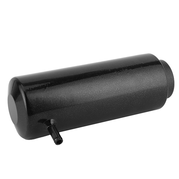 Universal 800 ml/27 oz sort aluminiumslegering Køler Kølervæske Oliefangstbeholder kan spilde tank
