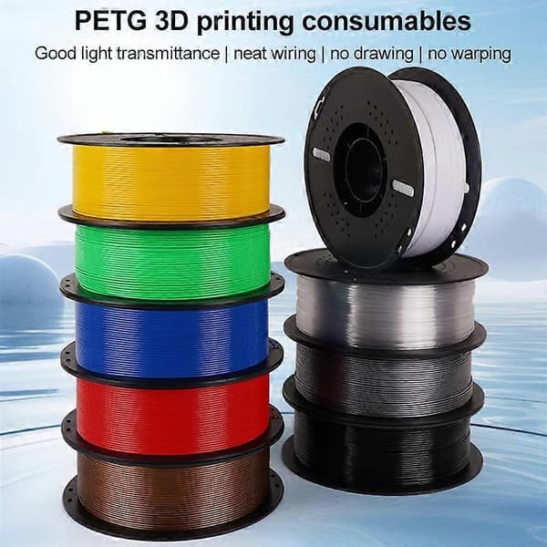 (Ny) PETG Filament Spole 1.75mm / 1kg til 3D Printer Blue