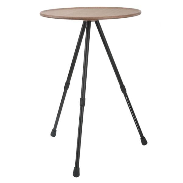 Fällbart Campingbord Runt Aluminiumlegering Lyftbart Bärbart Picknick Campingbord för Självkörande Husbil Utrustning Tillbehör Träkorn Färg
