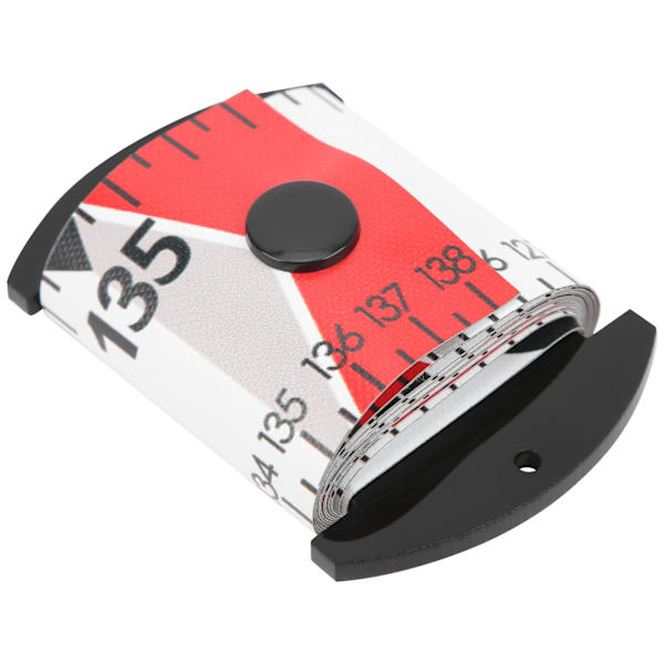 138x5cm Fiskmätningslinjal Fiskmätband Vattentätt Fiskemätningsverktyg Röd