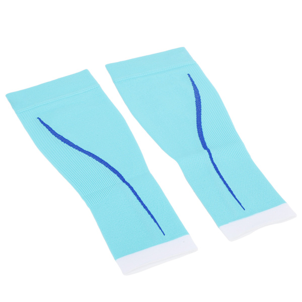 Ljusblå Compression Calf Sleeves - Andas och lätt för löpning och cykling