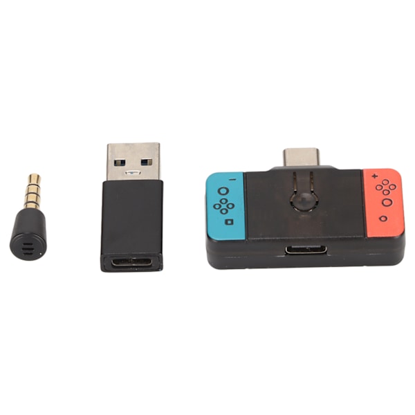 HS‑SW287 Bluetooth-sender Multifunksjonell Trådløs Type C Bluetooth Dongle Adapter for PS4 PC Blå Rød