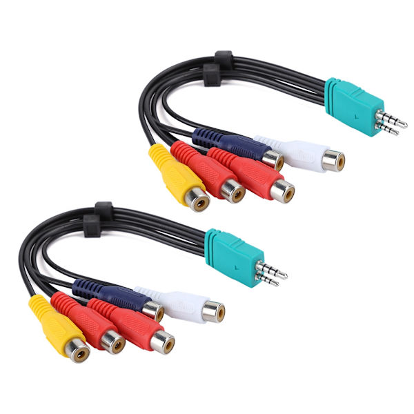 Samsung LCD TV Component AV-kabel - 2st 3,5 mm+2,5 mm till 5RCA Video Doubleend