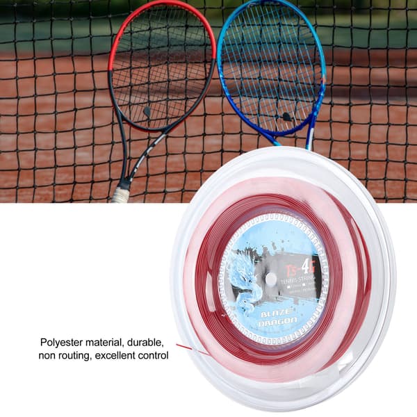 TS 4G 200m Tennislanka Kelo, Polyesteri, Punainen, 1.25mm
