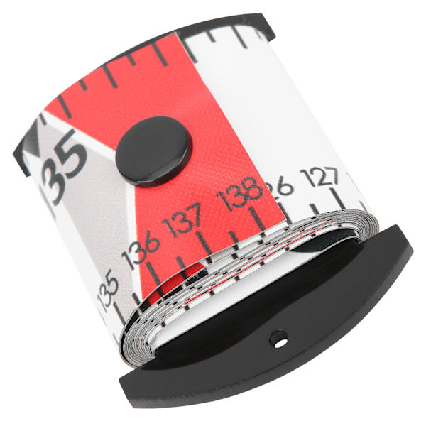 138x5cm Fiskmätningslinjal Fiskmätband Vattentätt Fiskemätningsverktyg Röd