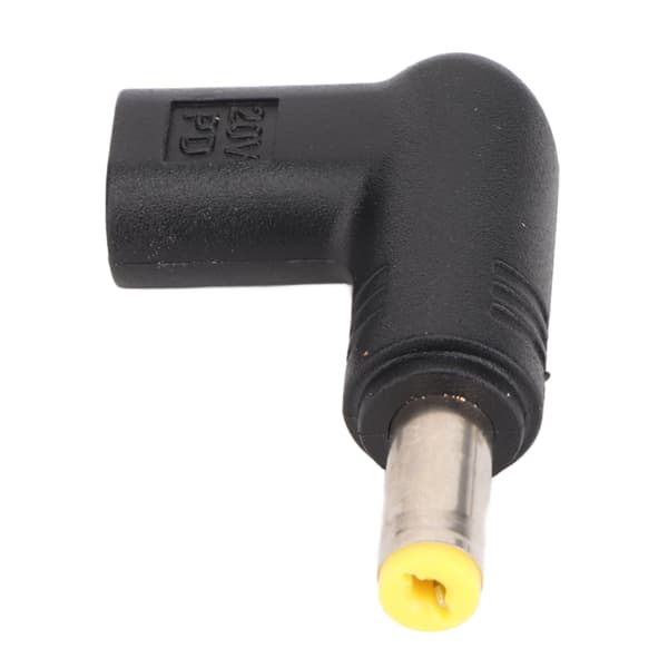 100W PD USB 3.1 Typ C Hon USB C till DC 18.5‑20V 5.5x1.7mm Adapter PD Emulator Trigger 90 Grader Vinklad