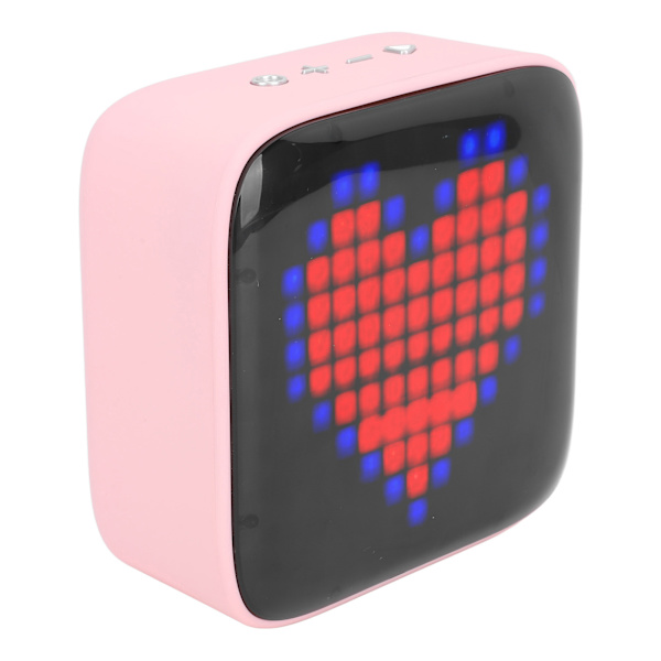 Retro Pixel -tyylinen kannettava langaton kaiutin - vaaleanpunainen