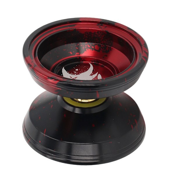 Oresponsiv Yoyo Professionell Aluminiumlegering Yoyo Leksak Födelsedagspresent med Snöre Handske för Barn Röd