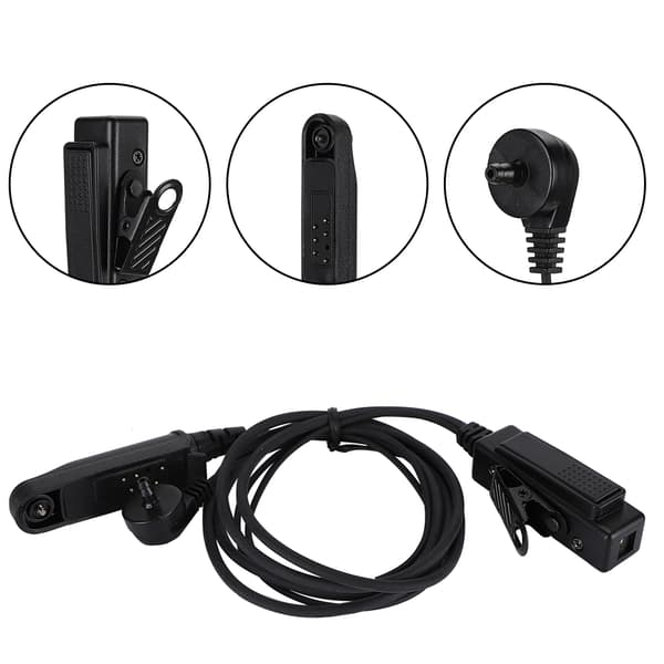 Airledning Headset med PTT-knap til Baofeng UV-9R