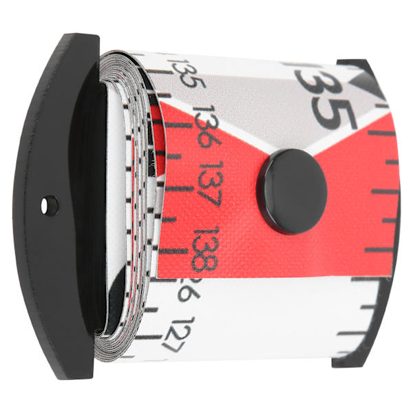 138x5cm Fiskmätningslinjal Fiskmätband Vattentätt Fiskemätningsverktyg Röd