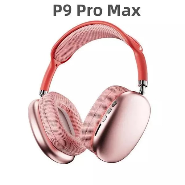 P9 Pro Max Støydempende Øretelefoner – Bluetooth 5.3 Trådløs Mikrofon for iPhone & iPad red