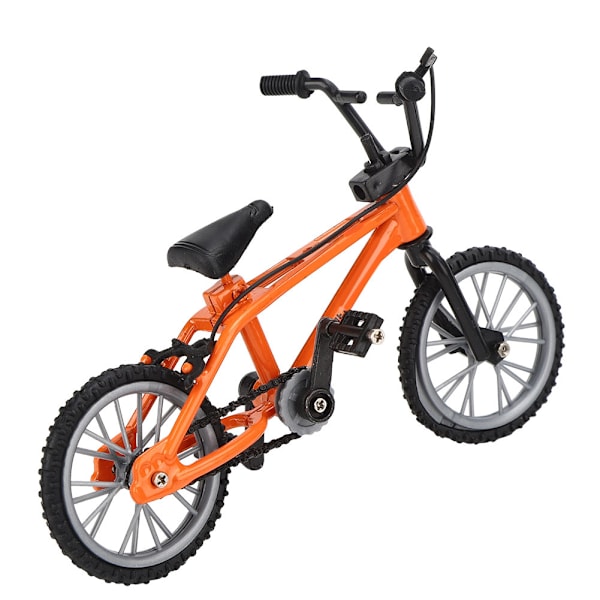 Mini-maastopyörämalli Racing Toys 1/10 Nukkekodin lisävaruste Käsityö Pyörä Pöytäkoriste Oranssi