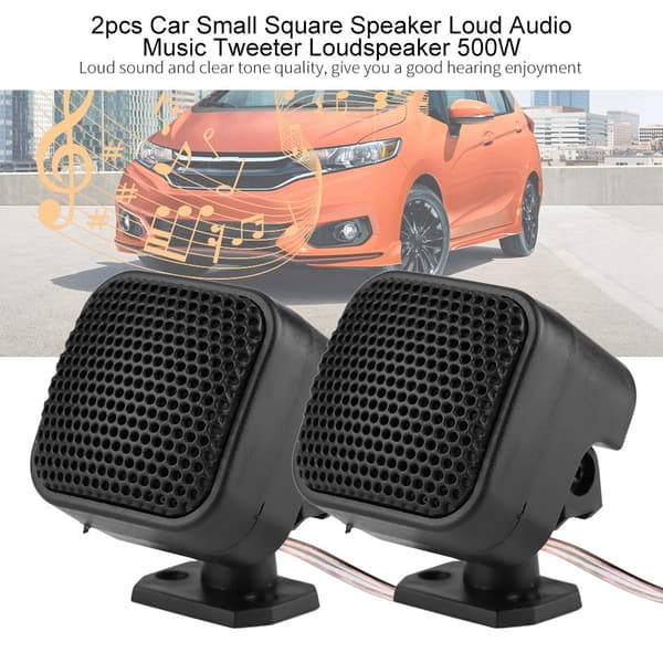 Bilsmall Square Högtalare - 2 st 500W Högtalare