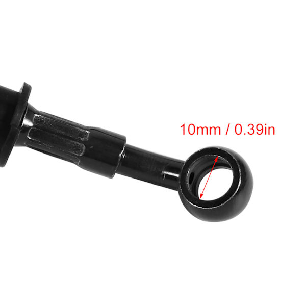 Moottoripyörän jarrukytkimen öljyletkuputki - 50 cm sininen ruostumaton teräspunos