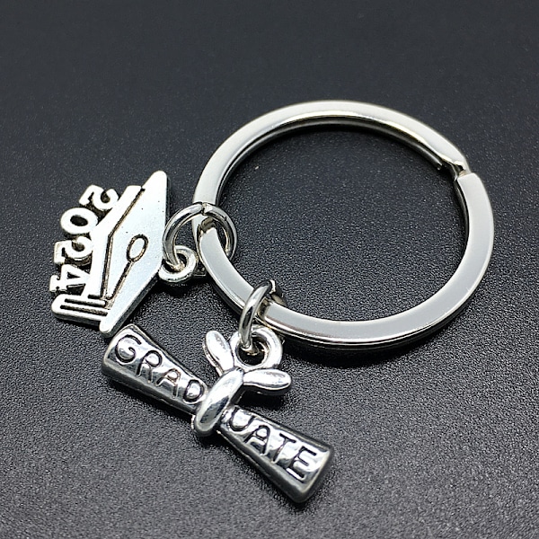 Graduation keychain Metal keychain Graduation keychain Key ornament