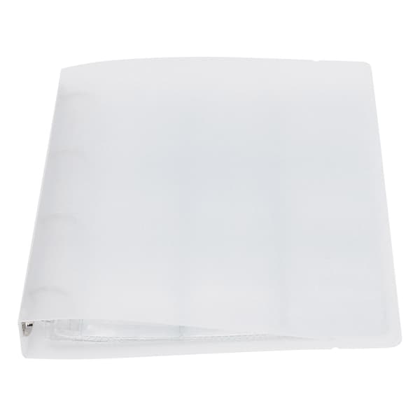 Transparent Binder Foto Organizer Badge Opbevaringsbog Perforeret Ring Samlemappe 6 Sider Shell 9 Hul Inderside