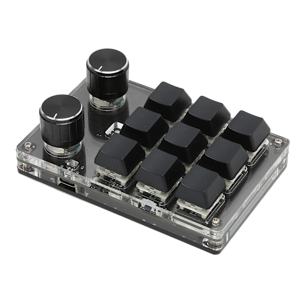 Mekanisk Gaming Keypad med 9 Taster, 2 Knapper, Lille USB Trådløs Dobbelttilstand OSU Keypad DIY Programmerbar Tastatur