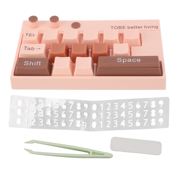 Mechanical Keyboard Ornaments Decoration Luminous Display with Number Stickers for Home Desktop Office Coffee