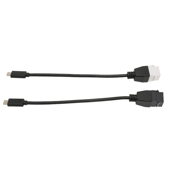 2kpl Tyyppi C Uros-Naarasliitin Uros-Naaras 5Gbps Nopea Plug and Play ABS Tyyppi C Uros-Naarasadapteri