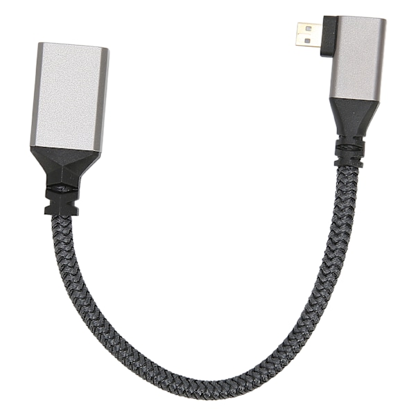 HD Multimedia Interface Kabel 4K 60Hz Han til Hun Mikro til HD Multimedia Interface Kabel til PC Kamera Projektor Venstre 0,2 Meter / 7,87in