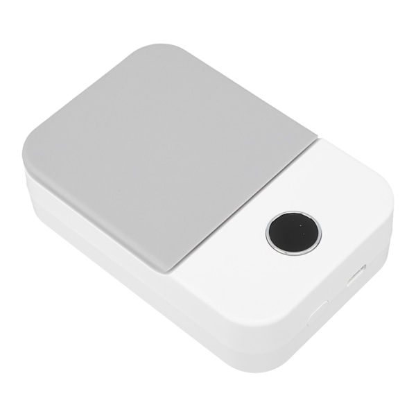 Mini Bærbar USB-opladelig Halsblæser - Stille 3 Vindhastigheder, Justerbar Rem, Bærbar Personlig Blæser (Hvid)