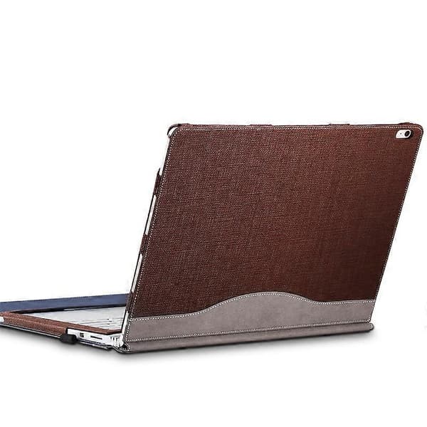 Skyddsfodral i PU-läder för Microsoft Surface Book 2 15 tum Gentleman Gray