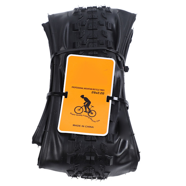 Foldbart mountainbike dæk - 29x2,20, punkterings- og eksplosionssikkert, helt sort