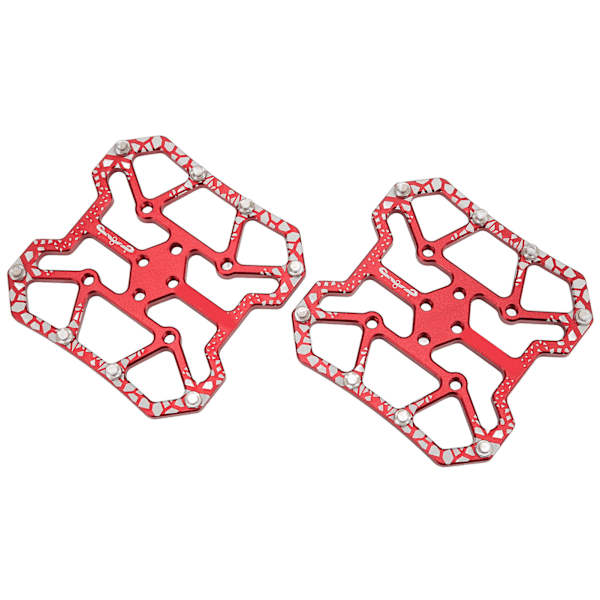 1 par cykel Clipless Pedal Converter Självlåsande skivpedaler Plattformsadapter för SPD Bike SystemRed