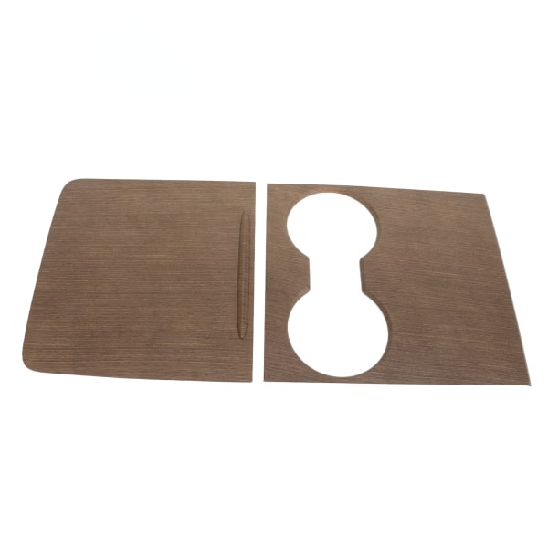 Wood Grain Style 2PC Center Console Vattenkopp Panelskydd för Tesla Model 3 Y 2021-2023