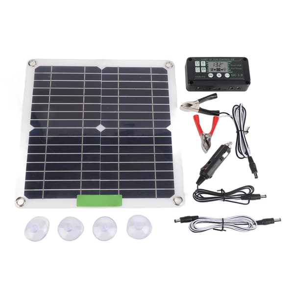200W 12V Bærbar Solpanel Sæt Monokrystallinsk Solpanel med Controller til Cykling Bjergbestigning Vandreture Camping 100A