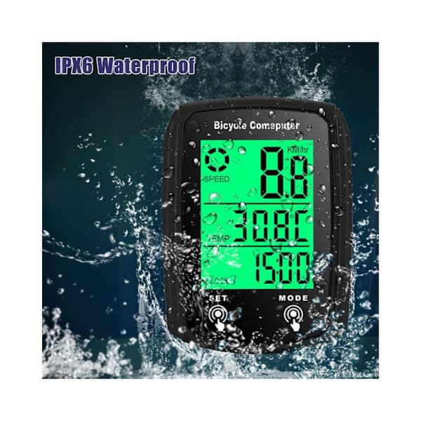 【SZST】Vanntett Kablet LCD Digital Sykkelcomputer Sykkel Speedometer Odometer