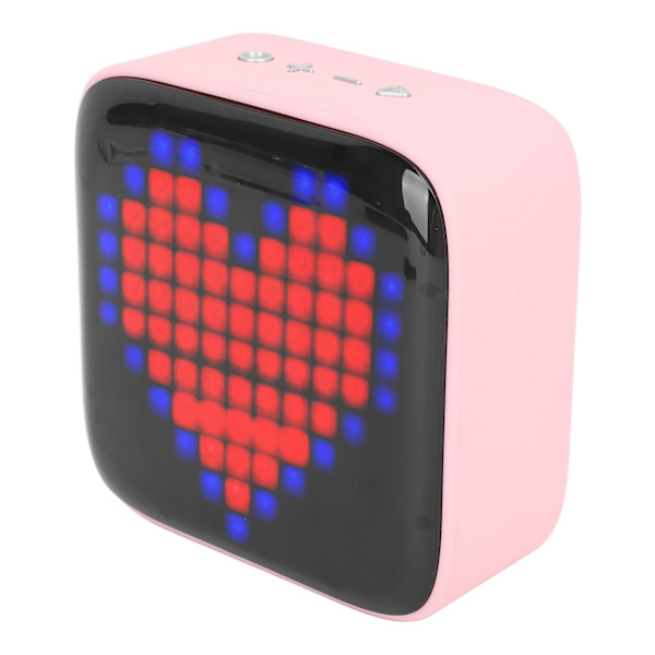 Retro Pixel -tyylinen kannettava langaton kaiutin - vaaleanpunainen