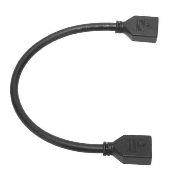 DP-naaras-naaras-jatkauskabel, korkea resoluutio 4Kx2K, kultapinnoitettu, 30 cm pitkä, 2 DP-porttia, jatkokaapeli