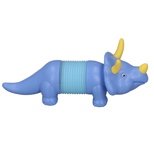 Stretching Dinosaur Toy Fun Functional Durable Plastic Twistable Dinosaur Stress Relief Toy with Light Blue