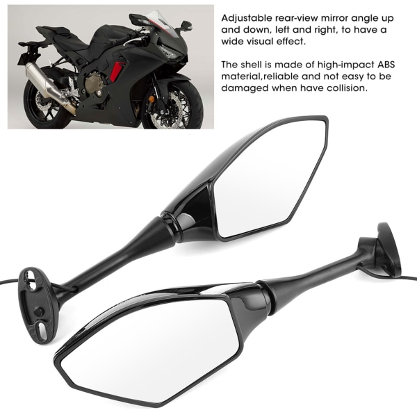 LED-integrert sidespeil Blinklys for Honda CBR600RR CBR1000RR CBR500R
