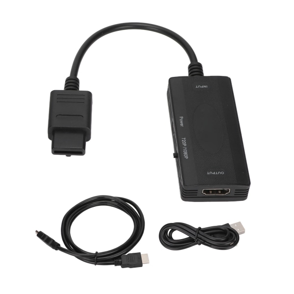 N64 til HD Multimedia Interface Converter HD 1080P Adapter kompatibel for Game Cube for SNES