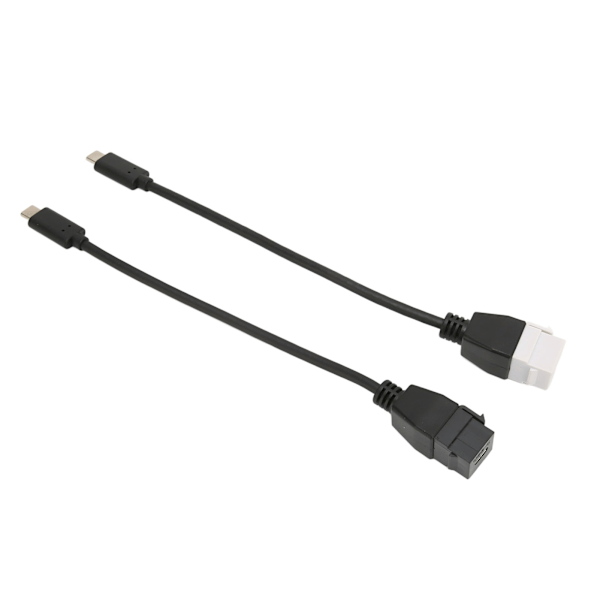 2kpl Tyyppi C Uros-Naarasliitin Uros-Naaras 5Gbps Nopea Plug and Play ABS Tyyppi C Uros-Naarasadapteri