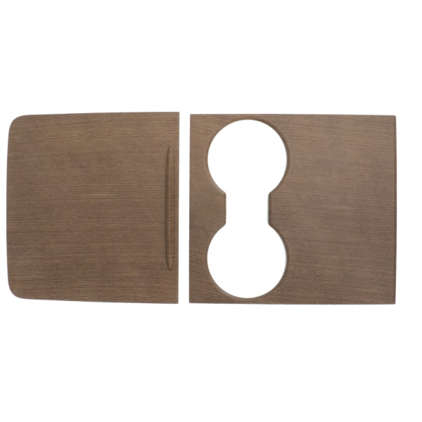 Wood Grain Style 2PC Center Console Vattenkopp Panelskydd för Tesla Model 3 Y 2021-2023