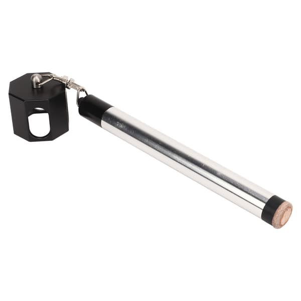 2 i 1 Pool Cue Kridtholders Billiard Cue Tip Pricker Anti-Slip Kridtholders Til Billard Sølv Sort