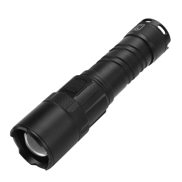 Camping Flashlight Outdoor LED Flashlight USB Charging Ultra Bright Aluminum with Power Display Adjustable Light Focus