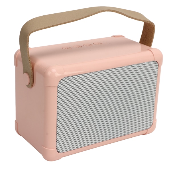 Trådløs karaokemaskine med BT højttaler, LED lys og 6 lydeffekter - Pink