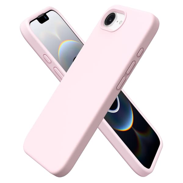 iPhone 16E Deksel med Mikrofiber & Anti-skli Grå