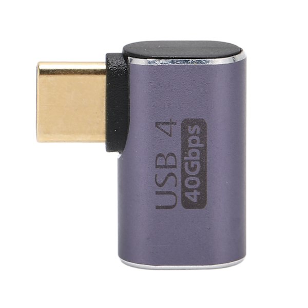 Typ C Mobiltelefonadapter 40GB Hög Hastighet Audio Videoöverföring 100W Maximalt Stöd 8K Vid 120HZ Typ C Hona till Typ C Hane Böjd
