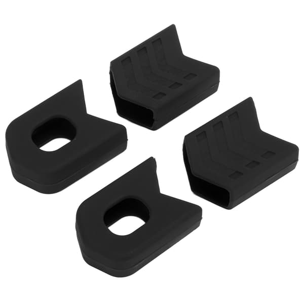 4pcs Crank Boots Durable Portable Effective Protective Compact Stable Lightweight Replaceable Lightweight Bicycle Parts Black